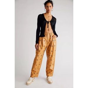 New Free People Camille Embellished Vegan Pants sz XS